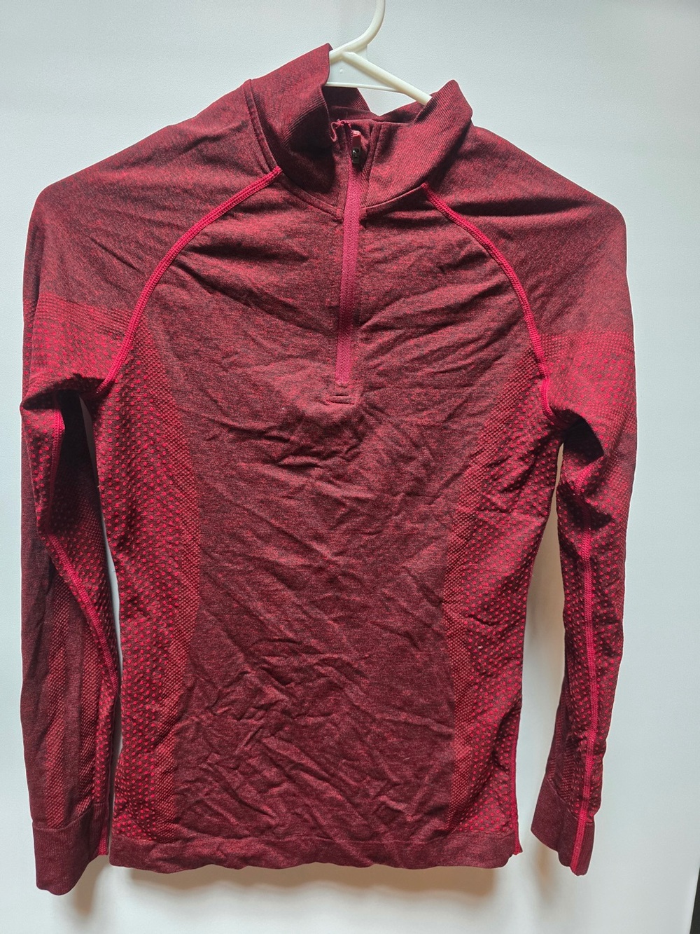 Women's Burgundy Salta 1/4 Zip - Performance Underscrub - XS / Burgundy